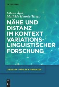 Cover-Bild zum Titel 'Nähe und Distanz im Kontext variationslinguistischer Forschung' von ''