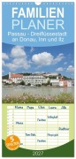 Cover-Bild zum Titel 'Familienplaner 2027 - Passau - Dreiflüssestadt an Donau, Inn und Ilz mit 5 Spalten (Wandkalender, 21 x 45 cm) CALVENDO' von 'Siegfried Kuttig'