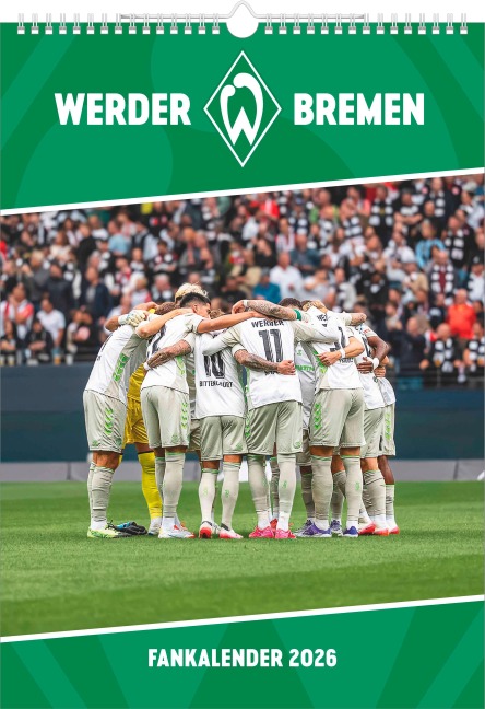 Werder Bremen 2026 - A3-Kalender - Fußball-Kalender - Fan-Kalender - 29,7x42 - Sport - 