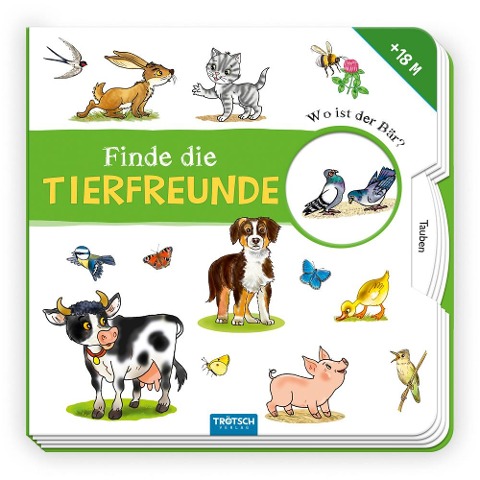 Trötsch Pappbilderbuch Finde die Tierfreunde - 