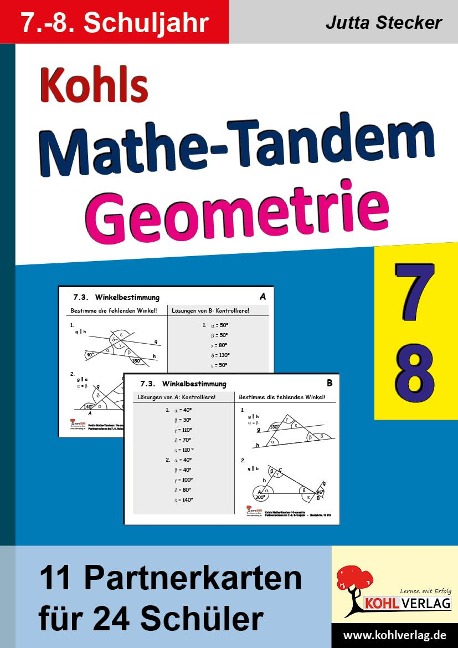 Kohls Mathe-Tandem Geometrie / Klasse 7-8 - Jutta Stecker