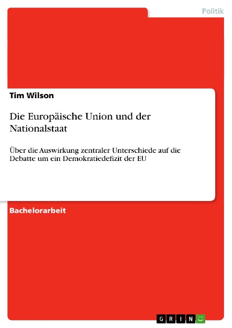 Die Europäische Union und der Nationalstaat - Tim Wilson