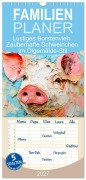 Cover-Bild zum Titel 'Familienplaner 2027 - Lustiges Borstenvieh. Zauberhafte Schweinchen im Ölgemälde-Stil mit 5 Spalten (Wandkalender, 21 x 45 cm) CALVENDO' von 'Rose Hurley'