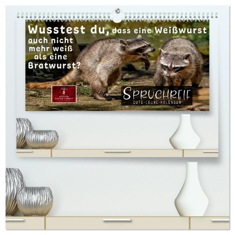 Spruchreif - Gute-Laune-Kalender (hochwertiger Premium Wandkalender 2025 DIN A2 quer), Kunstdruck in Hochglanz - Peter Roder