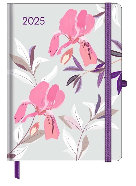 GreenLine Diary Floral 2025 - Buchkalender - Taschenkalender - 16x22 - 