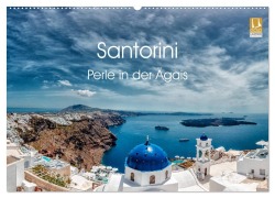 Cover-Bild zum Titel 'Santorini - Perle in der Ägais (Wandkalender 2027 DIN A2 quer), CALVENDO Monatskalender' von 'Hessbeck Photography'