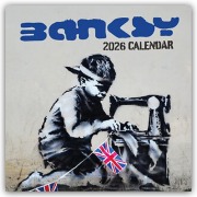 Cover-Bild zum Titel 'Banksy 2026 - 16-Monatskalender' von 'Robin Red'