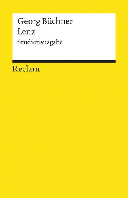 Lenz. Studienausgabe - Georg Büchner