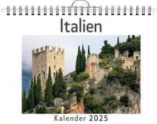 Cover-Bild zum Titel 'Italien - (Wandkalender 2025, Kalender DIN A4 quer, Monatskalender im Querformat mit Kalendarium, das perfekte Geschenk)' von 'Elias Münch'