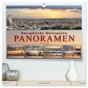 Cover-Bild zum Titel 'Europäische Metropolen - Panoramen (hochwertiger Premium Wandkalender 2026 DIN A2 quer), Kunstdruck in Hochglanz' von 'Peter Roder'
