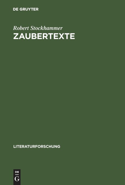 Zaubertexte - Robert Stockhammer
