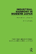 Cover-Bild zum Titel 'Industrial Harmony in Modern Japan' von 'W. Dean Kinzley'