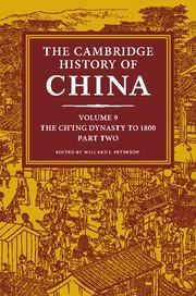 The Cambridge History of China, Volume 9 - 