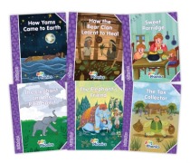 Cover-Bild zum Titel 'Jolly Phonics Folktales Purple Readers (Level 5) Complete Set (1-6)' von 'Sara Wernham'