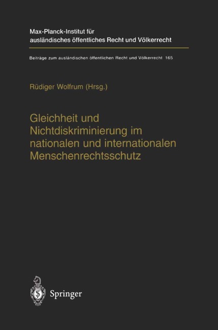 Gleichheit und Nichtdiskriminierung im nationalen und internationalen Menschenrechtsschutz - 