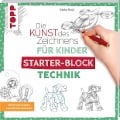 Cover-Bild zum Titel 'Die Kunst des Zeichnens für Kinder Starter-Block - Technik' von 'Gecko Keck'