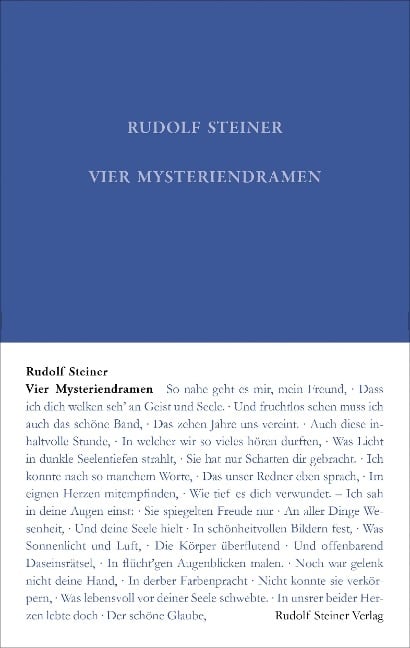 Vier Mysteriendramen - Rudolf Steiner, Ralf Machunze