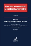 Cover-Bild zum Titel 'Münchener Handbuch des Gesellschaftsrechts  Bd. 5: Verein, Stiftung bürgerlichen Rechts' von ''