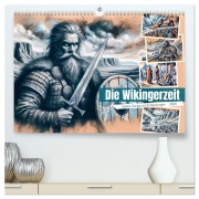 Cover-Bild zum Titel 'Die Wikingerzeit - Helden, Könige und Entdeckungen (hochwertiger Premium Wandkalender 2026 DIN A2 quer), Kunstdruck in Hochglanz' von 'Anja Frost'