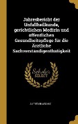 Jahresbericht Der Unfallheilkunde, Gerichtlichen Medizin Und Öffentlichen Gesundheitspflege Für Die Ärztliche Sachverständigenthätigkeit - Alfred Blaschko