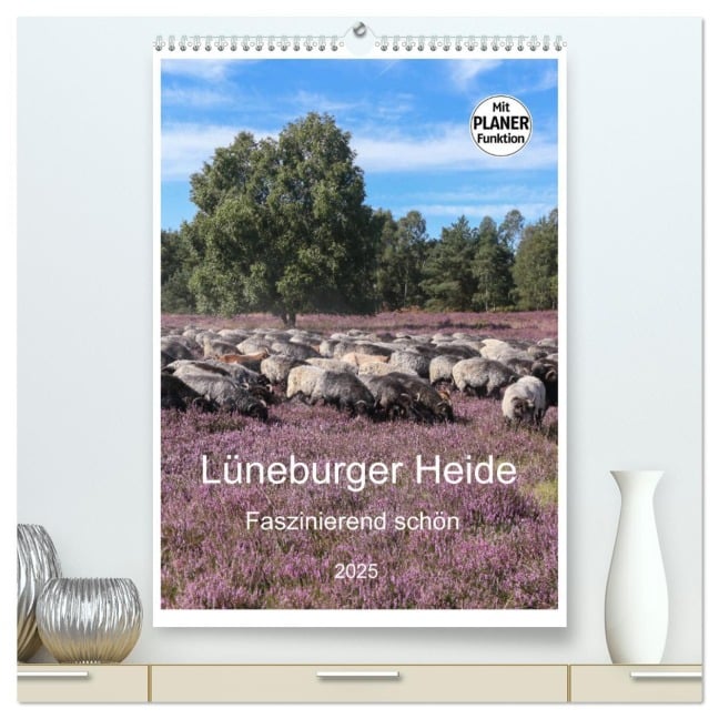 Lüneburger Heide - Faszinierend schön (hochwertiger Premium Wandkalender 2025 DIN A2 hoch), Kunstdruck in Hochglanz - Heike Nack