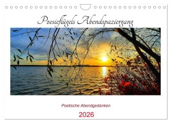 Cover-Bild zum Titel 'Poesieflügels Abendspaziergang (Wandkalender 2026 DIN A4 quer), CALVENDO Monatskalender' von 'Grit Roß/Poesieflügel'