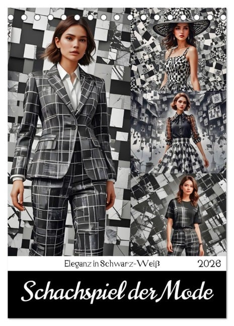 Schachspiel der Mode (Tischkalender 2026 DIN A5 hoch), CALVENDO Monatskalender - Katharina Stachanczyk