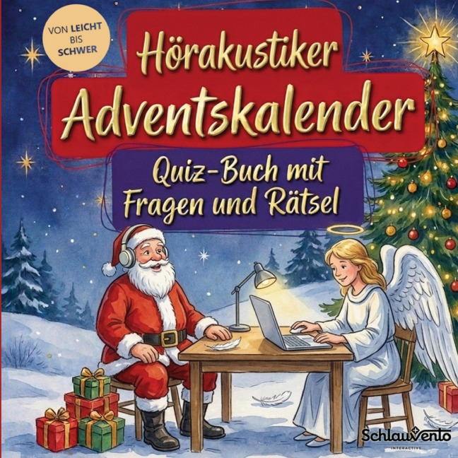 Hörakustiker-Adventskalender: Quiz-Buch mit Fragen und Rätsel - Schlauvento Interactive