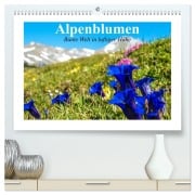 Alpenblumen. Bunte Welt in luftiger Höhe (hochwertiger Premium Wandkalender 2026 DIN A2 quer), Kunstdruck in Hochglanz - Elisabeth Stanzer
