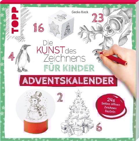 Die Kunst des Zeichnens für Kinder Adventskalender - Gecko Keck