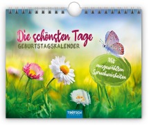 Cover-Bild zum Titel 'Trötsch Geburtstagskalender Die schönsten Tage Geburtstagskalender mit ausgewählten Sprüchen' von ''