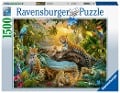 Ravensburger Puzzle 17435 Leopardenfamilie im Dschungel - 1500 Teile Puzzle für Erwachsene und Kinder ab 14 Jahren - 