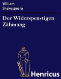 Cover-Bild zum Titel 'Der Widerspenstigen Zähmung' von 'William Shakespeare'