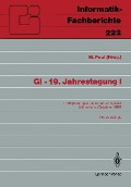 Cover-Bild zum Titel 'GI - 19. Jahrestagung I' von ''