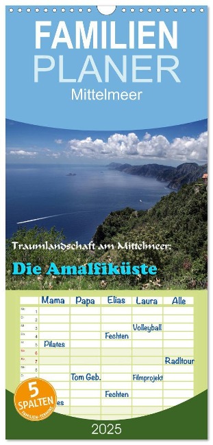 Familienplaner 2025 - mit 5 Spalten (Wandkalender, 21 x 45 cm) CALVENDO - Heinz Neurohr