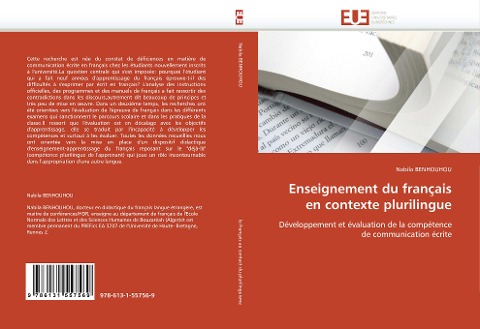 Enseignement du français en contexte plurilingue - Nabila Benhouhou