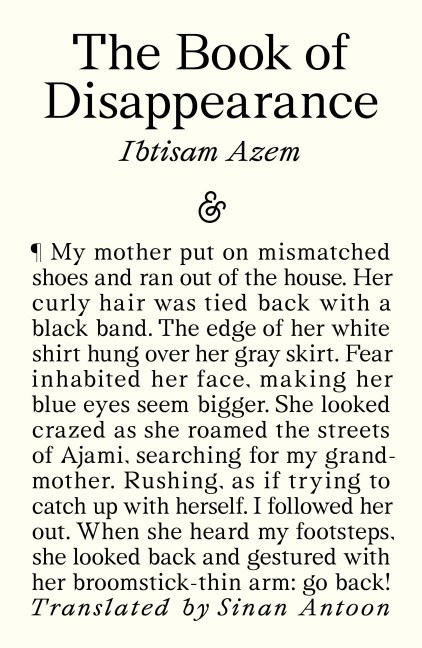The Book of Disappearance - Ibtisam Azem