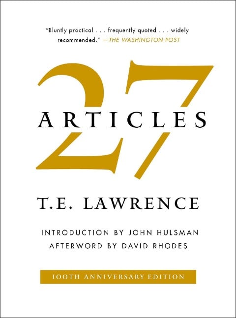 27 Articles - T E Lawrence