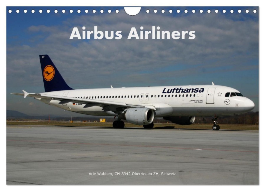 Airbus Airliners (Wandkalender 2025 DIN A4 quer), CALVENDO Monatskalender - Arie Wubben