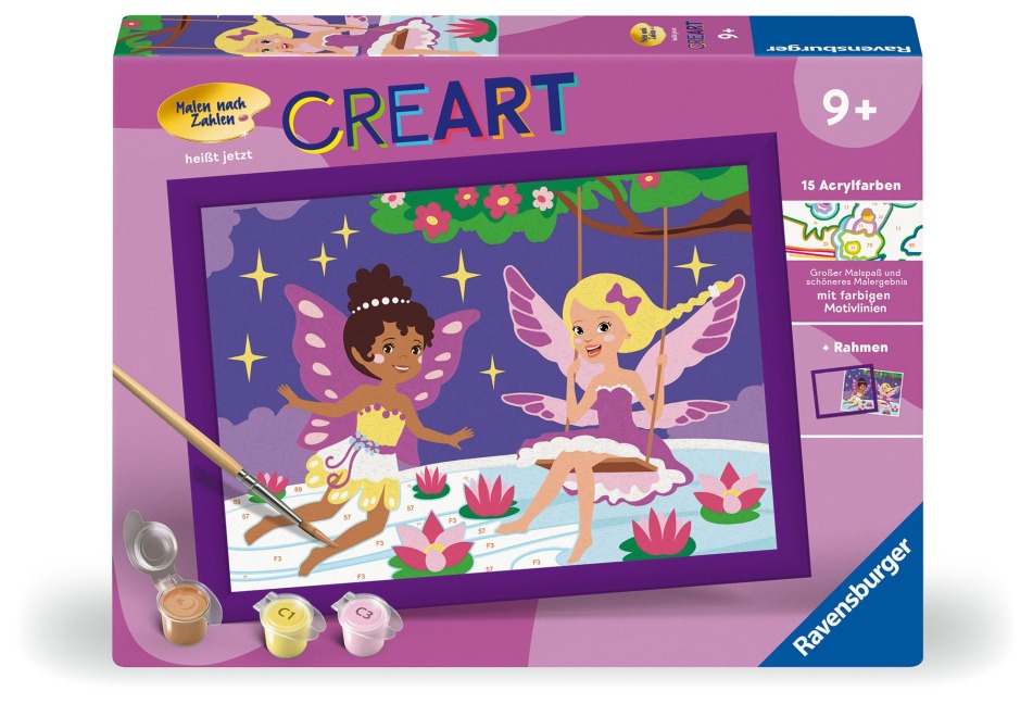 CreArt, Malen nach Zahlen Kinder - Feen-Freundinnen - 