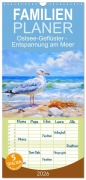 Familienplaner 2026 - Ostsee-Geflüster - Entspannung am Meer mit 5 Spalten (Wandkalender, 21 x 45 cm) CALVENDO - Anja Frost