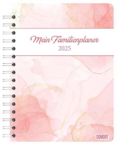 DUMONT - Colour 2025 Familienplaner-Buch, 17,5x23,1cm, Planer mit stabilem Schutzcover und 80 Notizkarten zum Heraustrennen, mit Haushaltstipps und vielen Sonderseiten - 