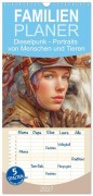 Cover-Bild zum Titel 'Familienplaner 2027 - Dieselpunk - Portraits von Menschen und Tieren mit 5 Spalten (Wandkalender, 21 x 45 cm) CALVENDO' von 'Liselotte Brunner-Klaus'