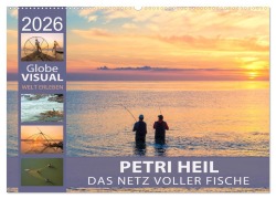 Cover-Bild zum Titel 'PETRI HEIL - Das Netz voller Fische (Wandkalender 2026 DIN A2 quer), CALVENDO Monatskalender' von 'Globe Visual'