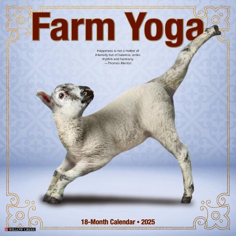 Farm Yoga 2025 12 X 12 Wall Calendar - Willow Creek Press