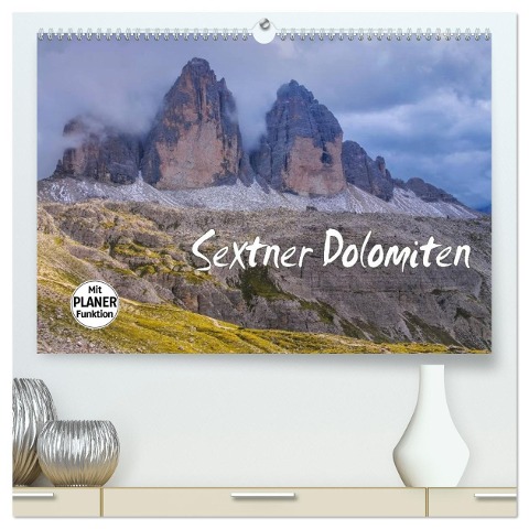 Sextner Dolomiten (hochwertiger Premium Wandkalender 2025 DIN A2 quer), Kunstdruck in Hochglanz - LianeM LianeM