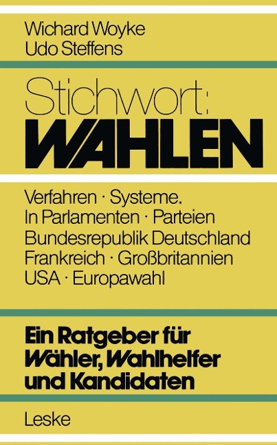 Stichwort: Wahlen - Wichard Woyke