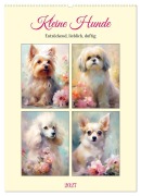 Cover-Bild zum Titel 'Kleine Hunde. Entzückend, lieblich, duftig (Wandkalender 2027 DIN A2 hoch), CALVENDO Monatskalender' von 'Rose Hurley'