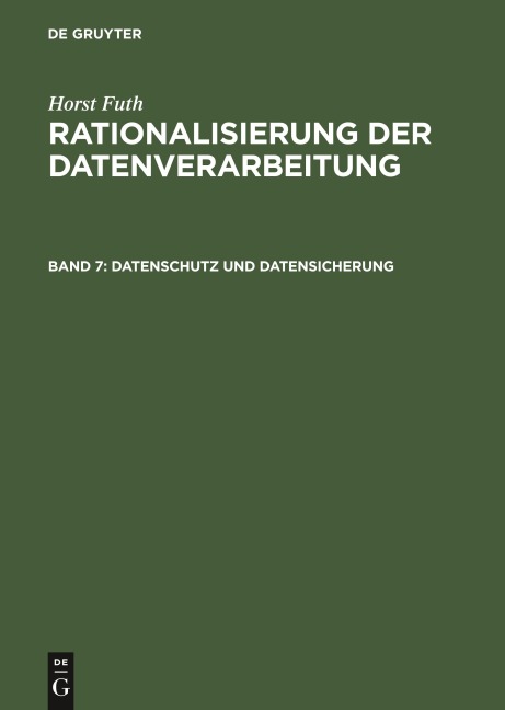 Datenschutz und Datensicherung - Horst Futh