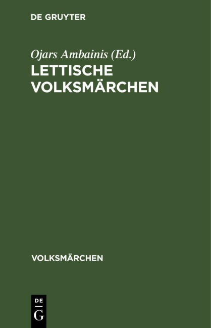 Lettische Volksmärchen - 